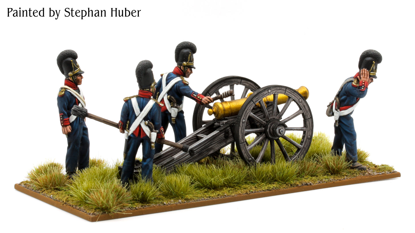 Bavarian 6-Pounder Foot Artillery firing STL