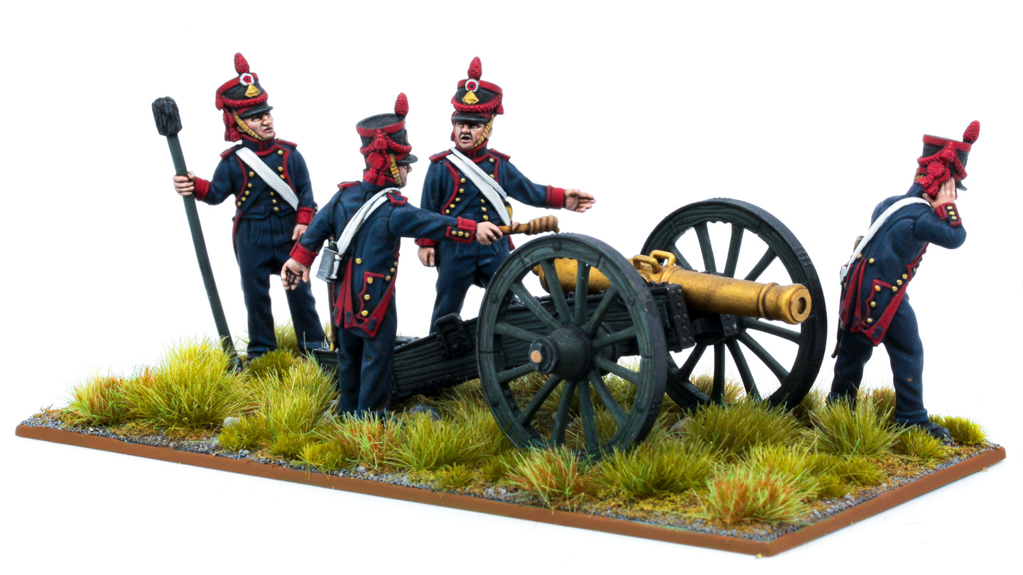 French 8-Pounder Foot Artillery Firing