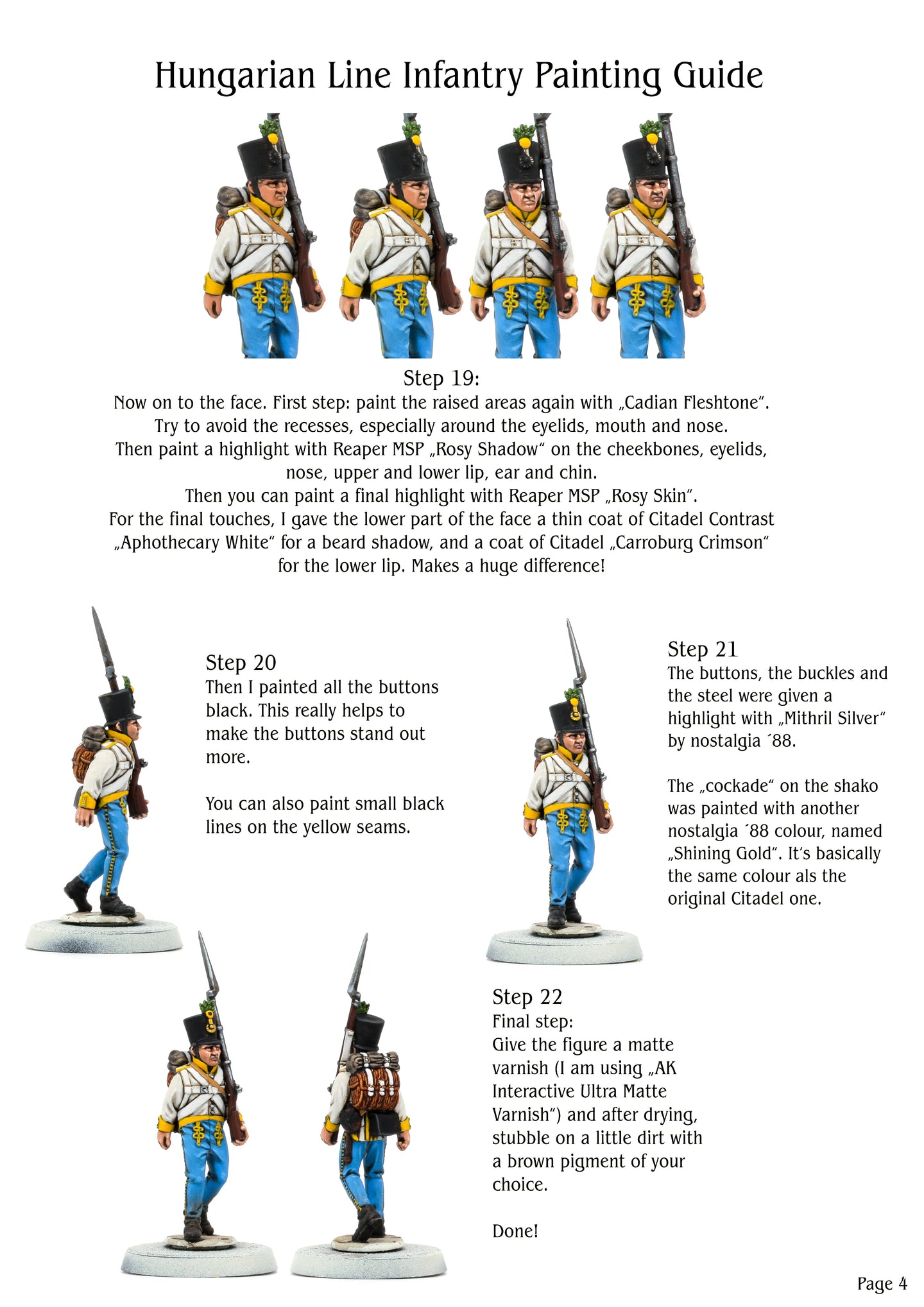 Hungarian Line Infantry Painting Guide