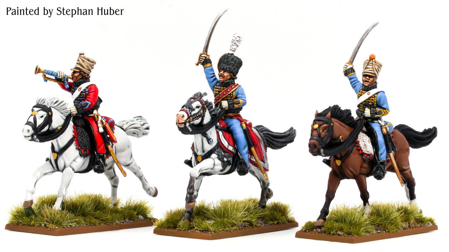 French Hussars Command wearing pelisse