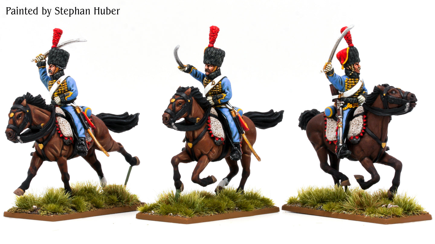 Französische Husaren Elite Kompanien in Pelisse