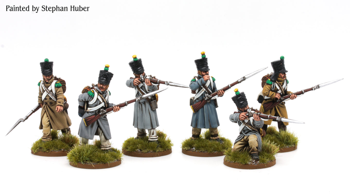 French Elite Companies Skirmishing in Greatcoats